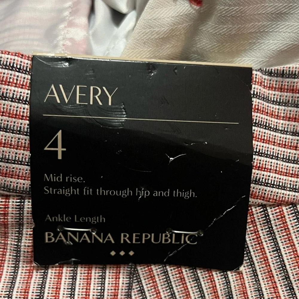 🖤New Banana Republic Avery Striped Linen Paperbag Pants🖤